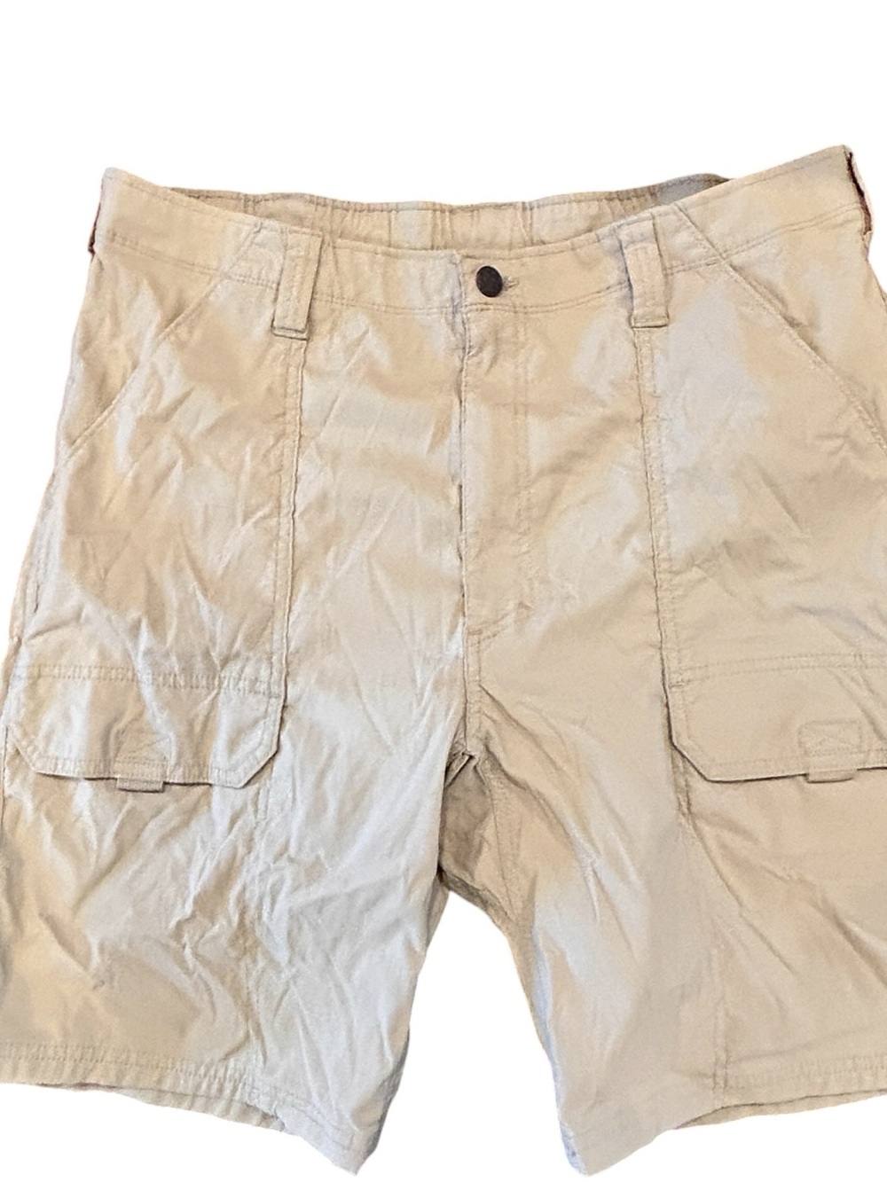 Mountain Hardwear Shorts Mens 34 Khaki Tan Outdoor Nylon Canyon Hiking 9”
